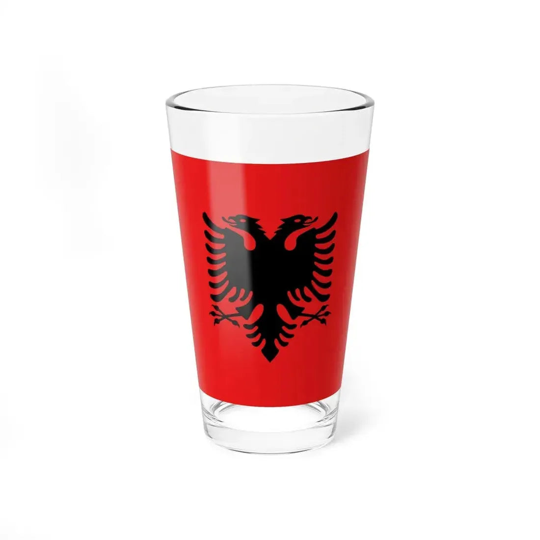 Flag of the President of Albania 1992 to 2002 - Pint Glass 16oz 16oz - Go Mug Yourself