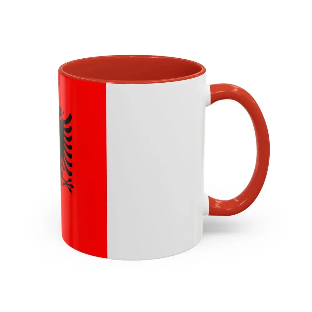 Flag of the President of Albania 2002 to 2014 - Accent Coffee Mug - Go Mug Yourself