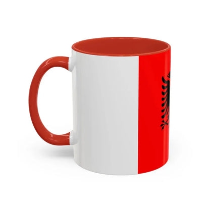 Flag of the President of Albania 2002 to 2014 - Accent Coffee Mug - Go Mug Yourself