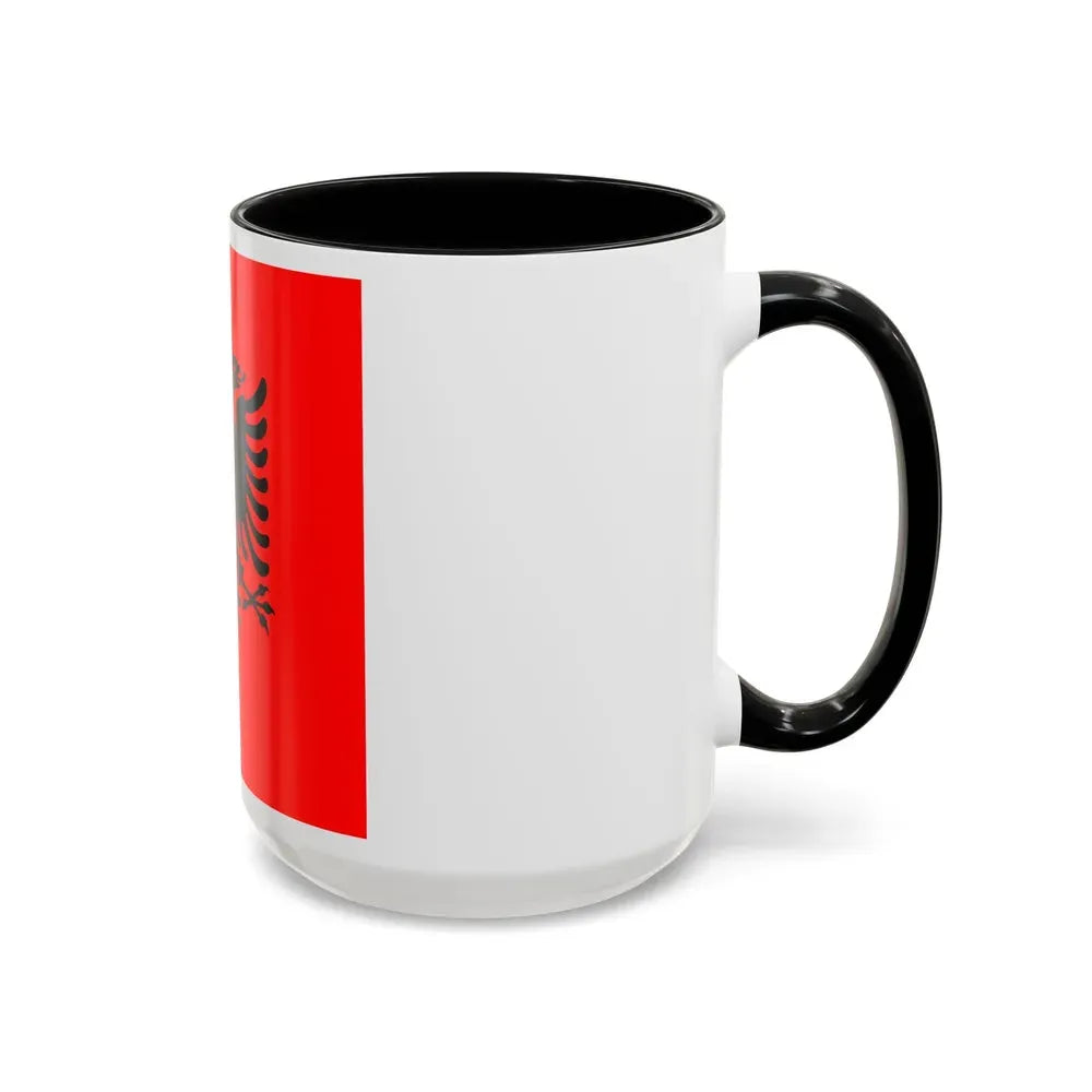 Flag of the President of Albania 2002 to 2014 - Accent Coffee Mug - Go Mug Yourself