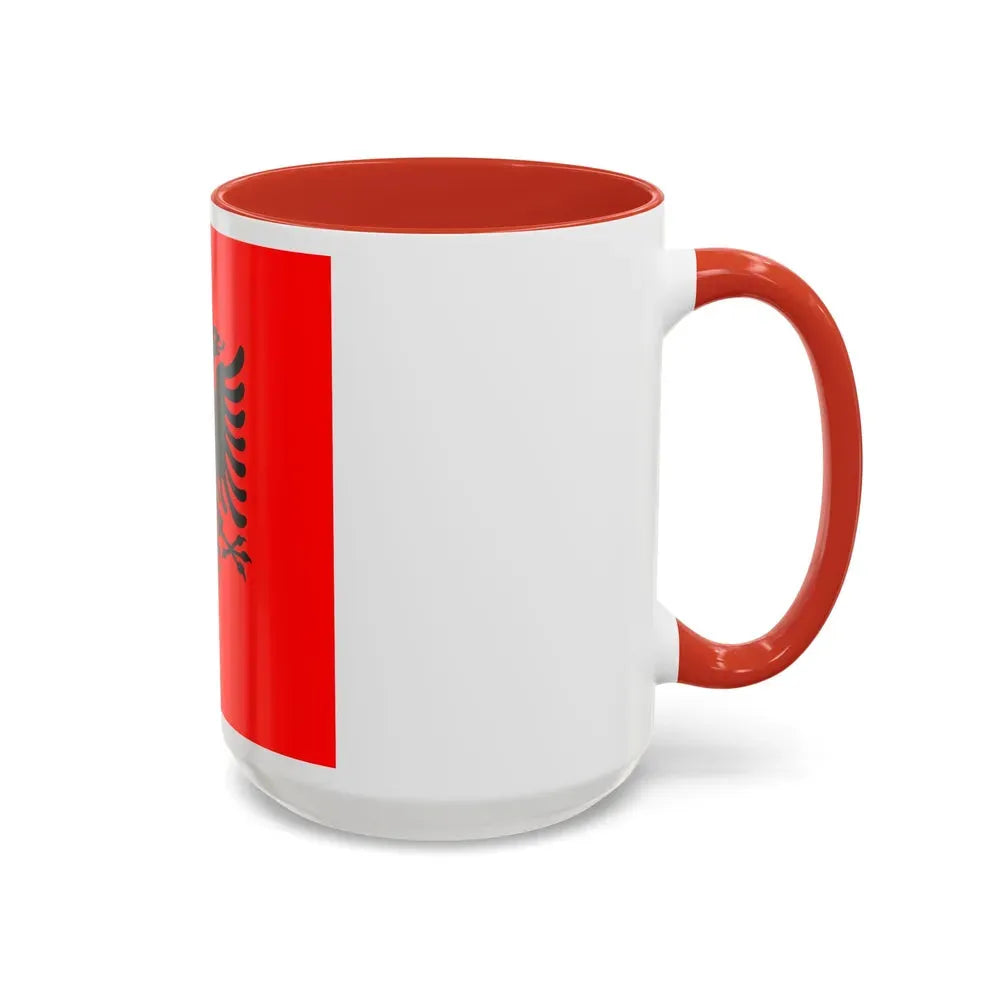 Flag of the President of Albania 2002 to 2014 - Accent Coffee Mug - Go Mug Yourself