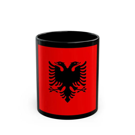 Flag of the President of Albania 2002 to 2014 - Black Coffee Mug 11oz - Go Mug Yourself