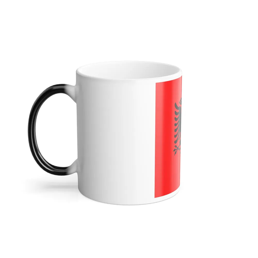 Flag of the President of Albania 2002 to 2014 - Color Changing Coffee Mug-Go Mug Yourself