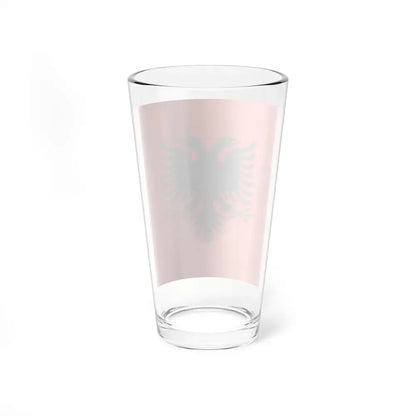 Flag of the President of Albania 2002 to 2014 - Pint Glass 16oz - Go Mug Yourself