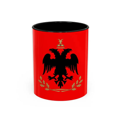 Flag of the President of Albania - Accent Coffee Mug 11oz Black - Go Mug Yourself