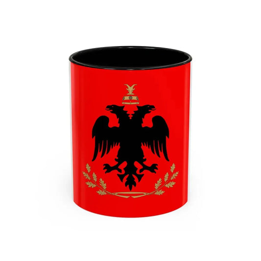Flag of the President of Albania - Accent Coffee Mug 11oz Black - Go Mug Yourself
