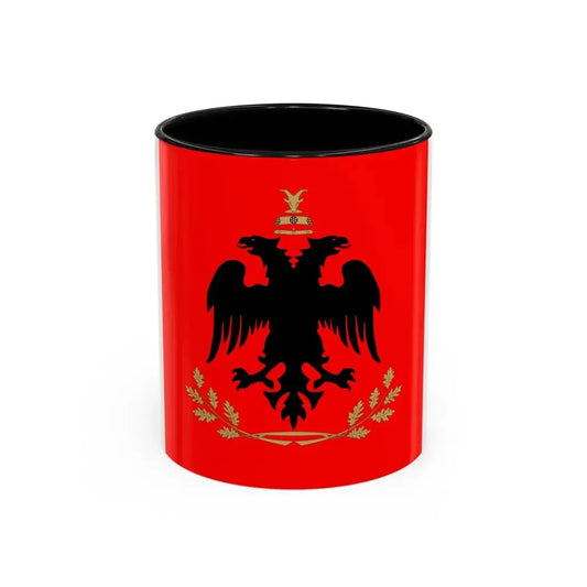 Flag of the President of Albania - Accent Coffee Mug 11oz Black - Go Mug Yourself