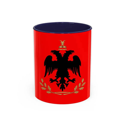 Flag of the President of Albania - Accent Coffee Mug 11oz Navy - Go Mug Yourself