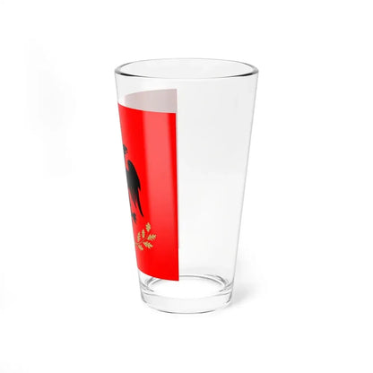 Flag of the President of Albania - Pint Glass 16oz - Go Mug Yourself