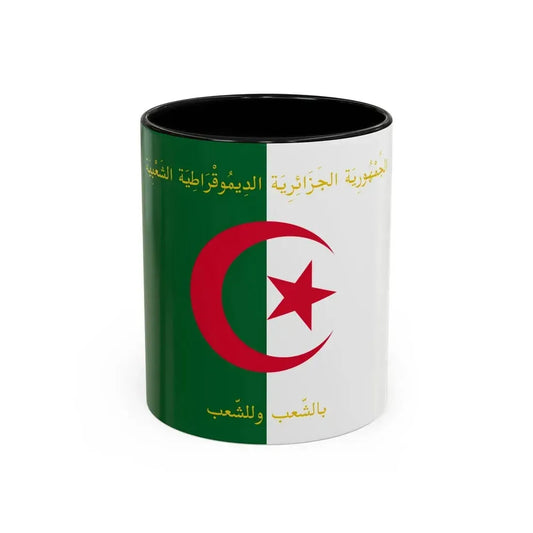 Flag of the President of Algeria - Accent Coffee Mug 11oz Black - Go Mug Yourself