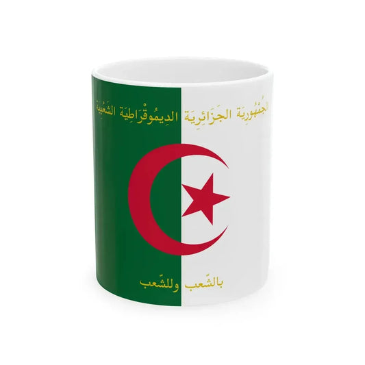 Flag of the President of Algeria (Algeria) White Coffee Mug 11oz - Go Mug Yourself