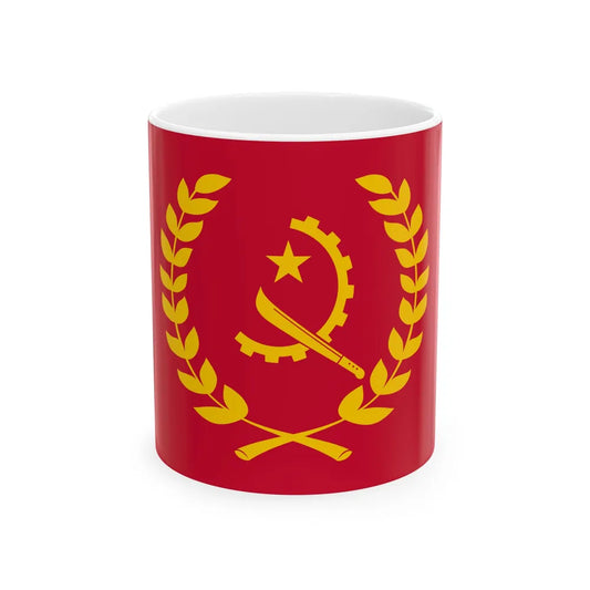 Flag of the President of Angola (Angola) White Coffee Mug 11oz - Go Mug Yourself