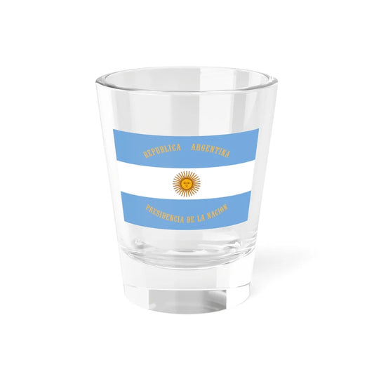 Flag of the President of Argentina (Argentina) Shot Glass 1.5oz 1.5oz - Go Mug Yourself