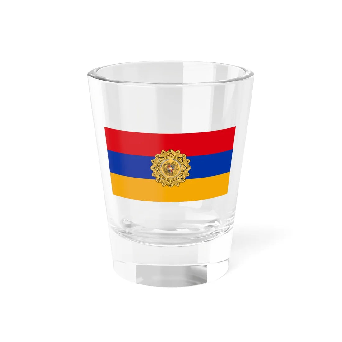 Flag of the President of Armenia (Armenia) Shot Glass 1.5oz 1.5oz - Go Mug Yourself