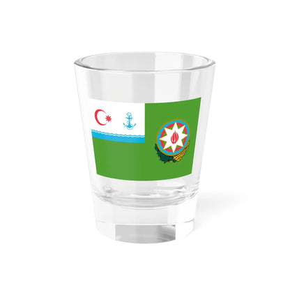 Flag of the President of Azerbaijan on board of a ship of the State Border Service (Azerbaijan) Shot Glass 1.5oz 1.5oz - Go Mug Yourself