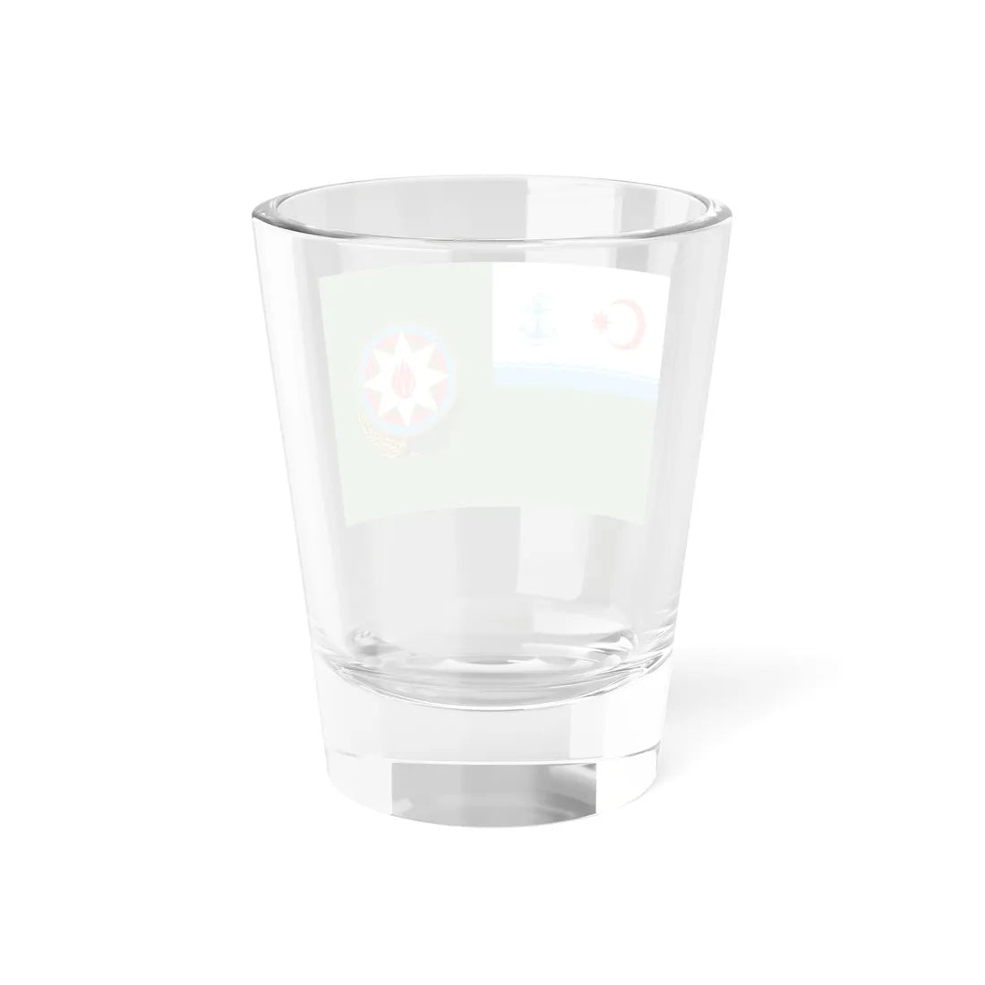 Flag of the President of Azerbaijan on board of a ship of the State Border Service (Azerbaijan) Shot Glass 1.5oz - Go Mug Yourself