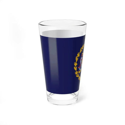 Flag of the President of Barbados (Barbados) Pint Glass 16oz - Go Mug Yourself