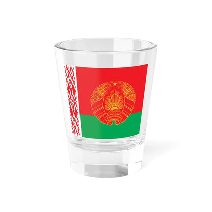 Flag of the President of Belarus 1997-2012 (Belarus) Shot Glass 1.5oz 1.5oz - Go Mug Yourself
