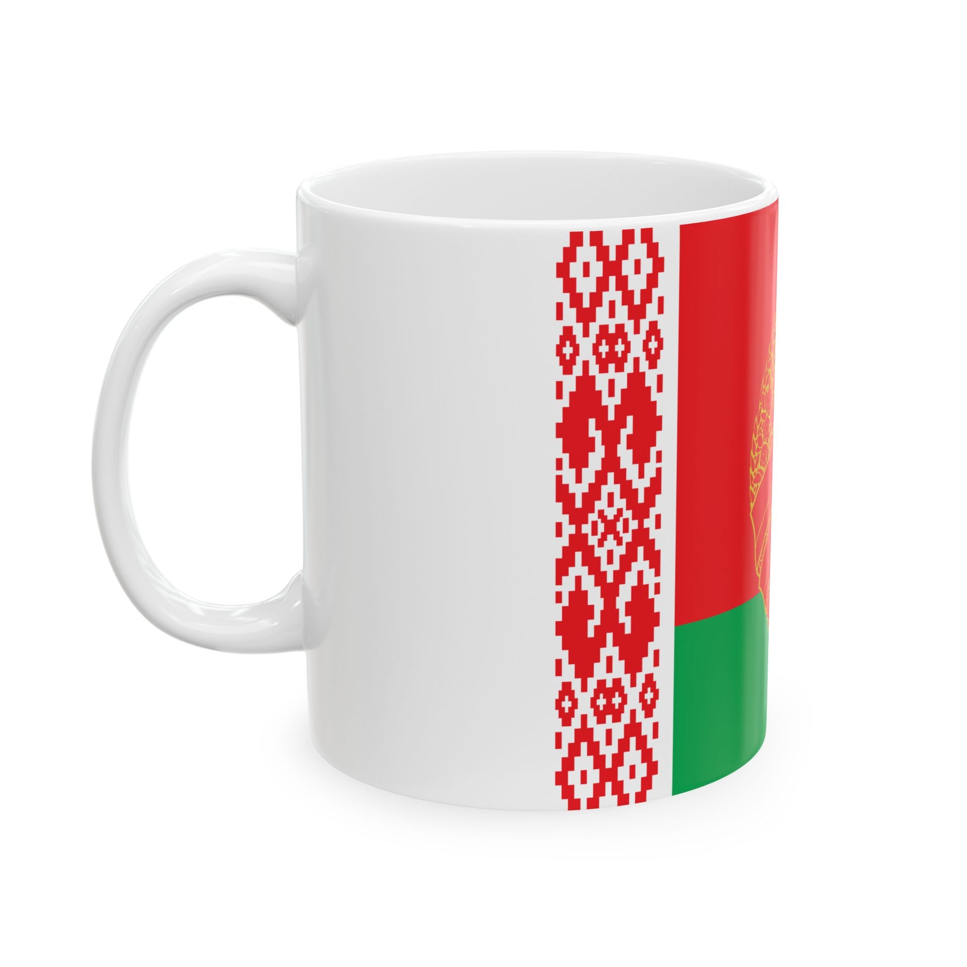 Flag of the President of Belarus 1997-2012 (Belarus) White Coffee Mug-Go Mug Yourself