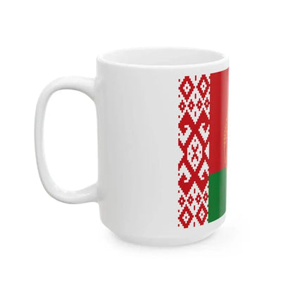 Flag of the President of Belarus (Belarus) White Coffee Mug - Go Mug Yourself