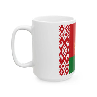 Flag of the President of Belarus (Belarus) White Coffee Mug - Go Mug Yourself