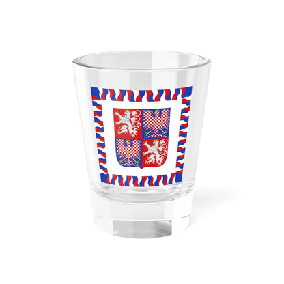 Flag of the President of Bohemia and Moravia 1939-1945 (Czech Republic) Shot Glass 1.5oz 1.5oz - Go Mug Yourself