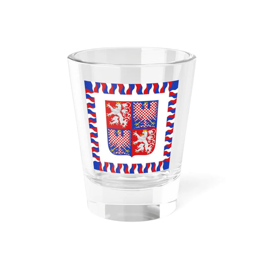 Flag of the President of Bohemia and Moravia 1939-1945 (Czech Republic) Shot Glass 1.5oz 1.5oz - Go Mug Yourself