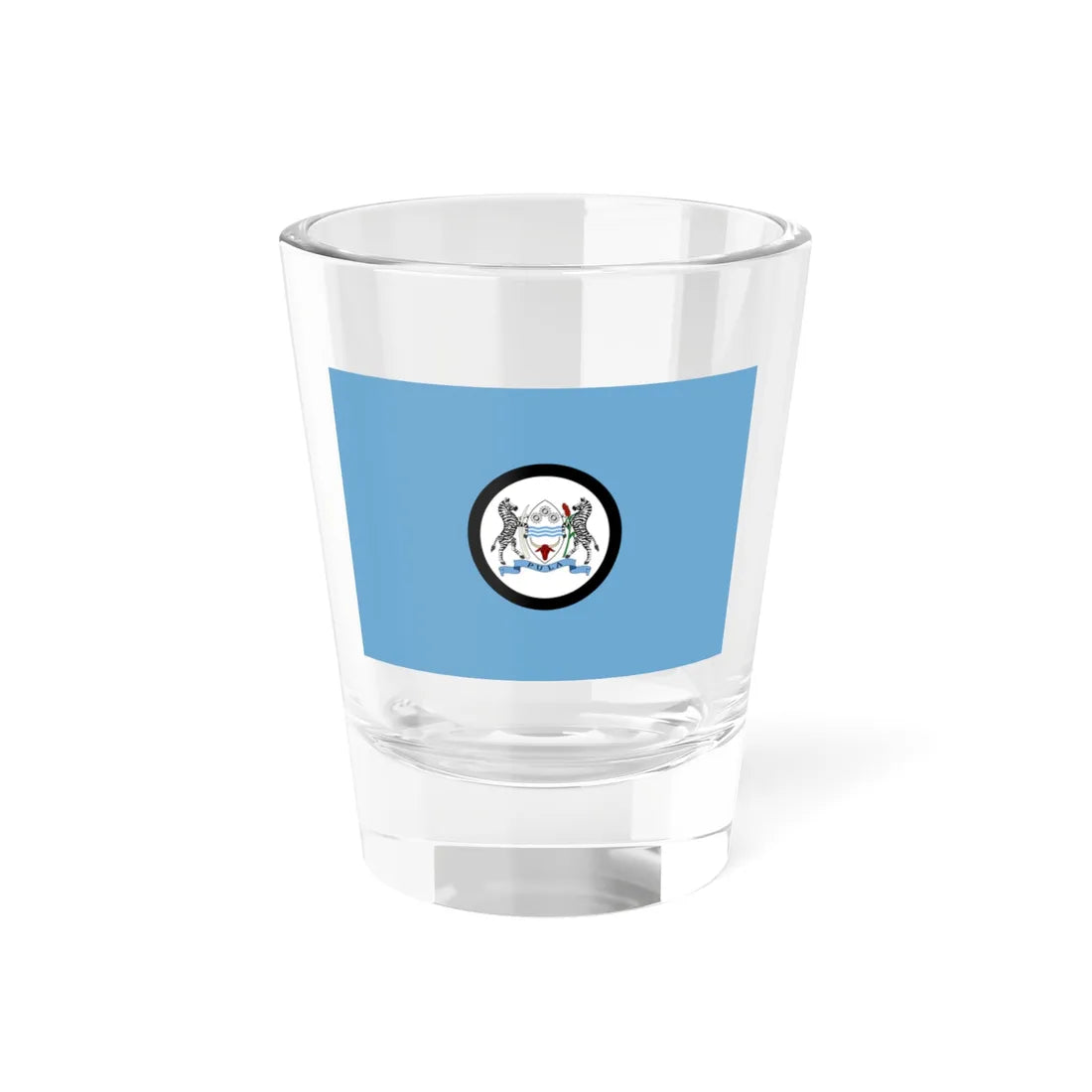 Flag of the President of Botswana (Botswana) Shot Glass 1.5oz 1.5oz - Go Mug Yourself