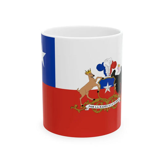Flag of the President of Chile 2 (Chile) White Coffee Mug 11oz - Go Mug Yourself