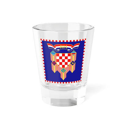 Flag of the President of Croatia (Croatia) Shot Glass 1.5oz 1.5oz - Go Mug Yourself