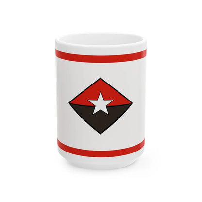 Flag of the President of Cuba Commander-in-Chief (Cuba) White Coffee Mug 15oz - Go Mug Yourself