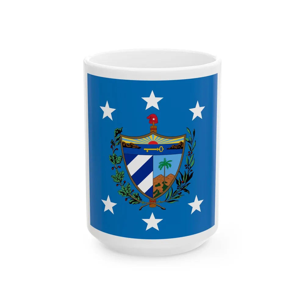 Flag of the President of Cuba (Cuba) White Coffee Mug 15oz - Go Mug Yourself