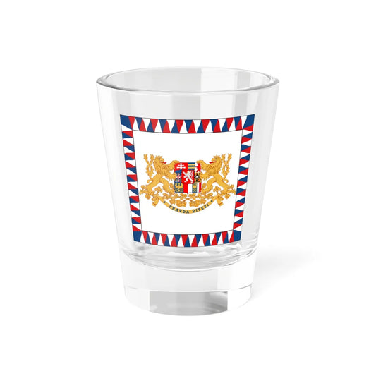 Flag of the President of Czechoslovakia 1918-1939 1945-1960 (Czech Republic) Shot Glass 1.5oz 1.5oz - Go Mug Yourself