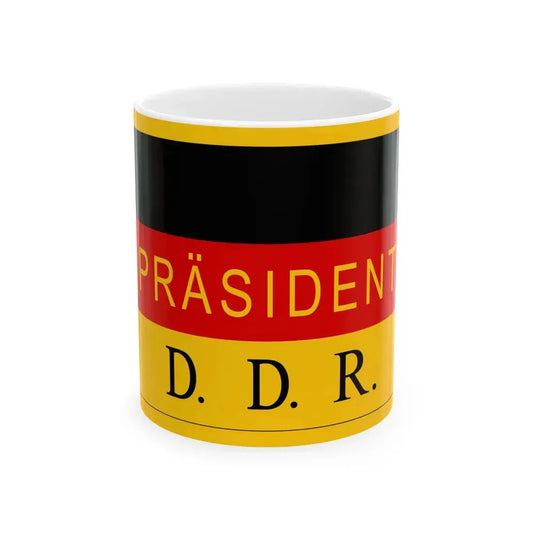 Flag of the President of East Germany 1949-1950 (Germany) White Coffee Mug 11oz - Go Mug Yourself