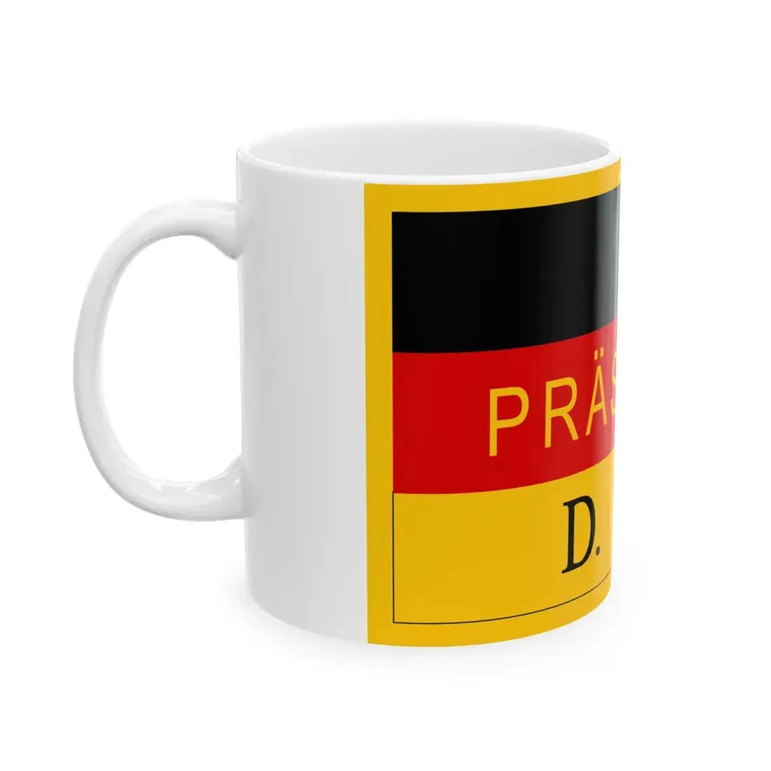 Flag of the President of East Germany 1949-1950 (Germany) White Coffee Mug - Go Mug Yourself