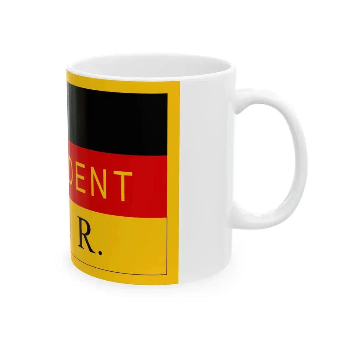 Flag of the President of East Germany 1949-1950 (Germany) White Coffee Mug - Go Mug Yourself