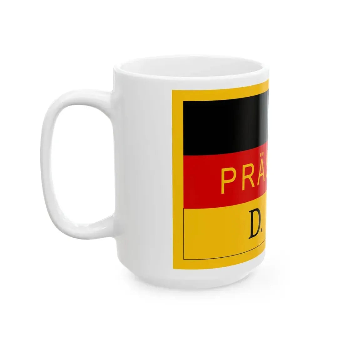 Flag of the President of East Germany 1949-1950 (Germany) White Coffee Mug - Go Mug Yourself