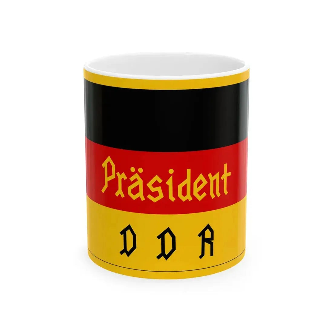 Flag of the President of East Germany 1950-1951 (Germany) White Coffee Mug 11oz - Go Mug Yourself