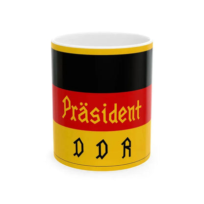 Flag of the President of East Germany 1950-1951 (Germany) White Coffee Mug 11oz - Go Mug Yourself