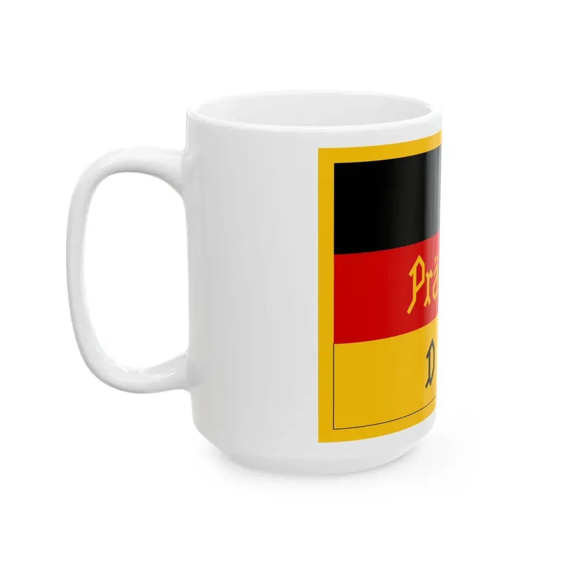 Flag of the President of East Germany 1950-1951 (Germany) White Coffee Mug - Go Mug Yourself