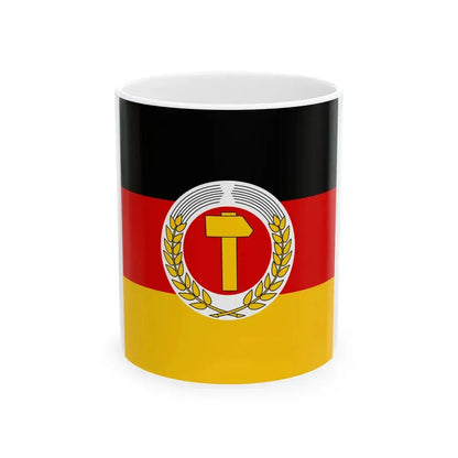 Flag of the President of East Germany 1951-1953 (Germany) White Coffee Mug 11oz - Go Mug Yourself