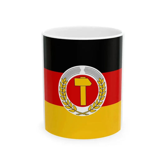 Flag of the President of East Germany 1951-1953 (Germany) White Coffee Mug 11oz - Go Mug Yourself