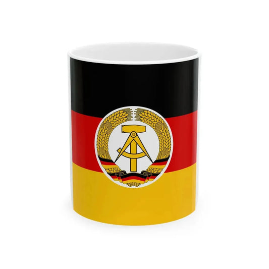 Flag of the President of East Germany 1953-1955 (Germany) White Coffee Mug 11oz - Go Mug Yourself