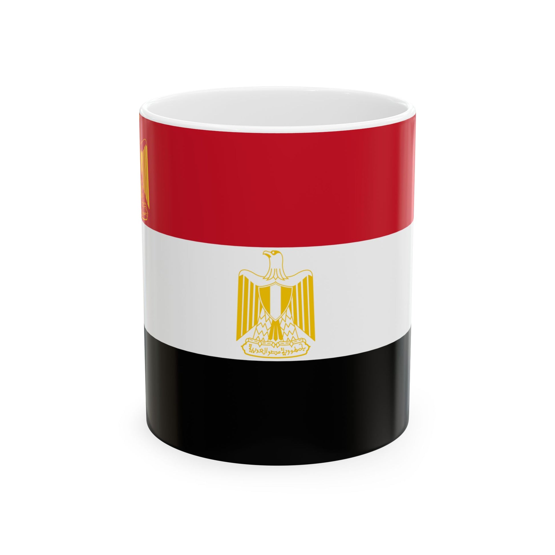 Flag of the President of Egypt Coat of arms variant (Egypt) White Coffee Mug-11oz-Go Mug Yourself