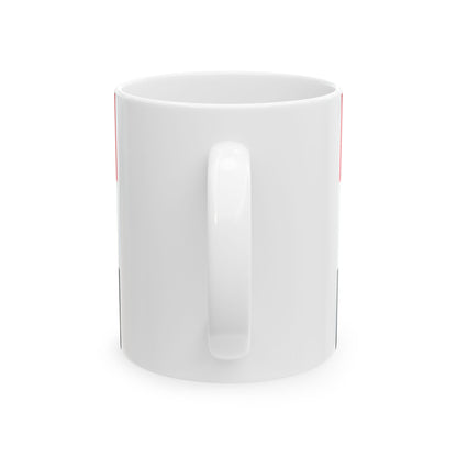 Flag of the President of Egypt Coat of arms variant (Egypt) White Coffee Mug-Go Mug Yourself