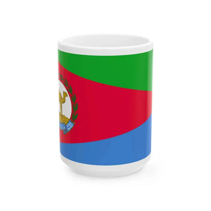 Flag of the President of Eritrea (Eritrea) White Coffee Mug 15oz - Go Mug Yourself