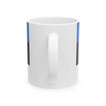 Flag of the President of Estonia (Estonia) White Coffee Mug - Go Mug Yourself