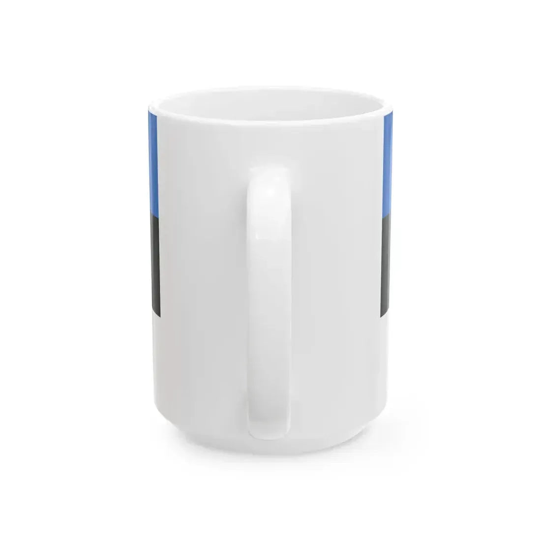 Flag of the President of Estonia (Estonia) White Coffee Mug - Go Mug Yourself