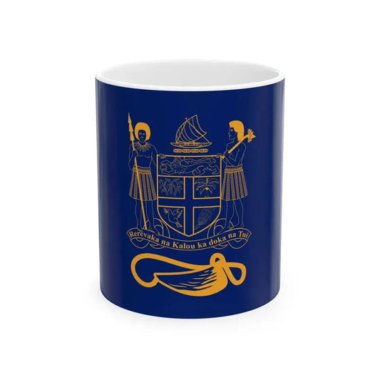 Flag of the President of Fiji (Fiji) White Coffee Mug 11oz - Go Mug Yourself