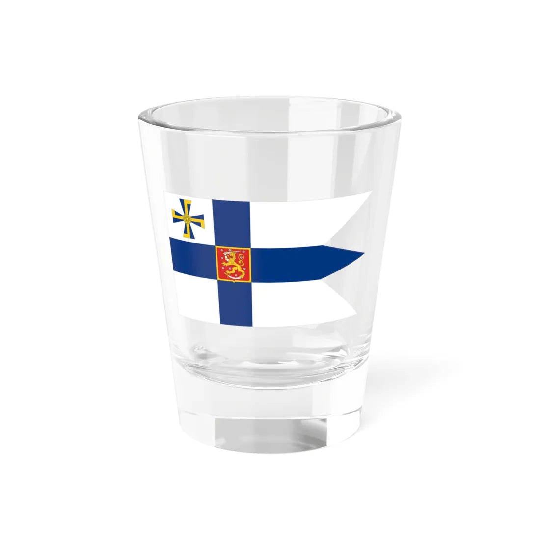 Flag of the President of Finland 1920-1944 and 19461978 (Finland) Shot Glass 1.5oz 1.5oz - Go Mug Yourself